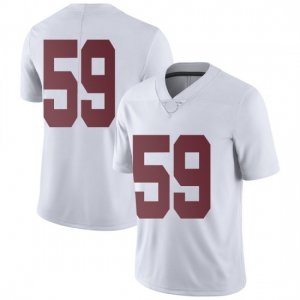NCAA Men's Alabama Crimson Tide #59 Bennett Whisenhunt Stitched College Nike Authentic No Name White Football Jersey KO17J87IE